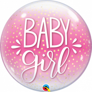 Balónek bublina Baby girl růžová ALBI