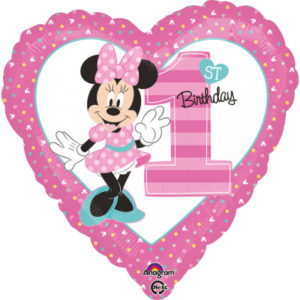 Balónek foliový 1.narozeniny Minnie Mouse ALBI