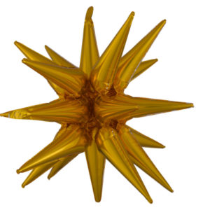 Balónek foliový 3D hvězda zlatá 76x88 cm ALBI