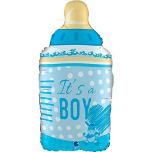 Balónek foliový It´s a boy modrá lahev ALBI