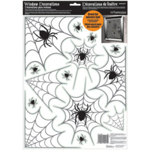Dekorace na okno Halloween pavouci ALBI