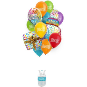 Helium set s balónky Happy Birthday ALBI