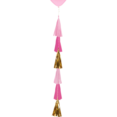 Ocas na balónky třásně růžový 70 cm ALBI