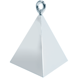 Těžítko na balónky Pyramida stříbrná ALBI