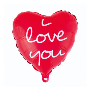 Balónek foliový I Love You srdce červené ALBI