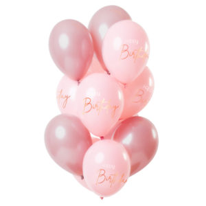 Balónky latexové růžové 12 ks ALBI