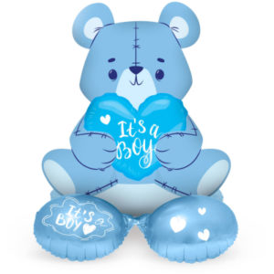 Balónek AirLoonz It´s a boy medvěd modrý 61 cm ALBI