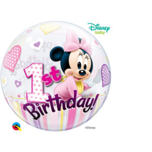 Balónek bublina  1. narozeniny Minnie Mouse ALBI