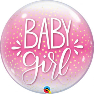 Balónek bublina Baby girl růžová ALBI