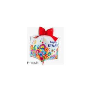 Balónek foliový Happy Birthday 3D dárek ALBI