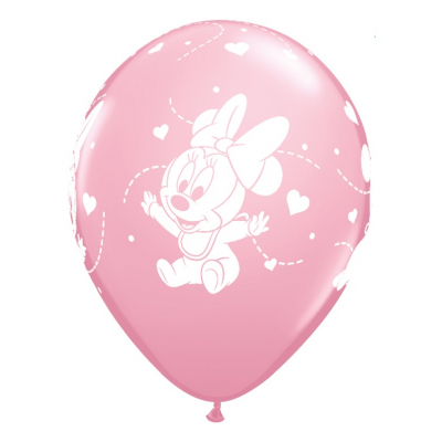 Balónky latexové Baby girl Minnie Mouse 6 ks ALBI