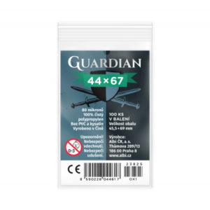 Obaly na karty Guardian pro karty 44 × 68 mm - 100 ks ALBI