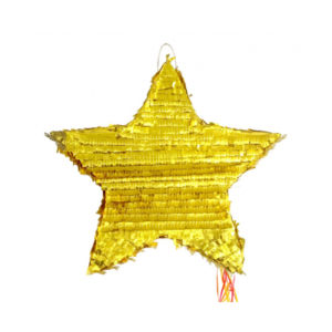 Piňata Hvězda zlatá 45 x 44 x 9 cm ALBI