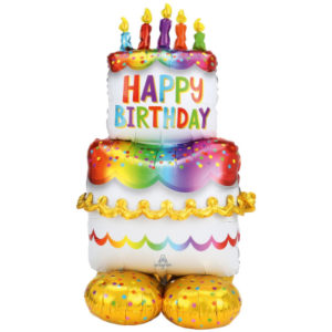 Balónek AirLoonz narozeninový dort 68 cm x 134 cm ALBI