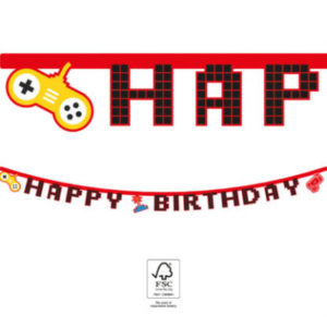 Banner Happy Birthday Game párty 2m ALBI