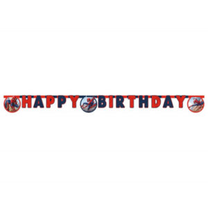 Banner Happy Birthday Spiderman 2m ALBI