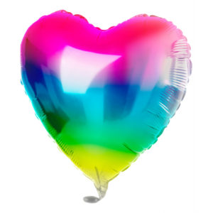 Balónek foliový duhový srdce ALBI