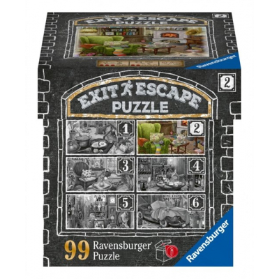 Exit & Escape Puzzle: Obývací pokoj 99 dílků Ravensburger