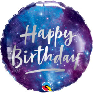 Balónek fóliový Happy Birthday Kolo vesmír ALBI