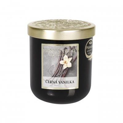 Střední svíčka - Černá vanilka Albi