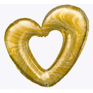 Balónek fóliový srdce zlaté Albi