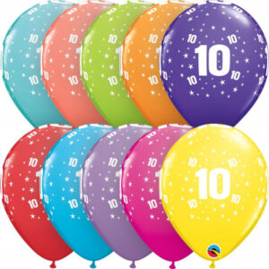 Balónky latexové Ročník 10 barevné 6 ks Albi