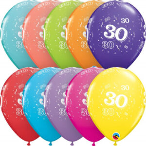Balónky latexové Ročník 30 barevné 6 ks Albi