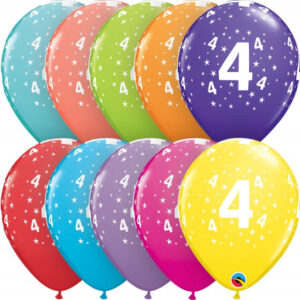 Balónky latexové Ročník 4 barevné 6 ks Albi