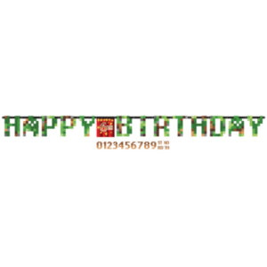 Banner Happy Birthday Minecraft Albi