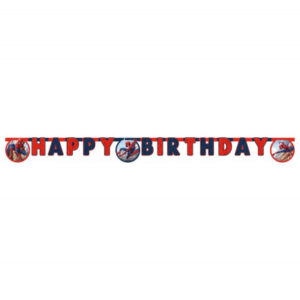 Banner Happy Birthday Spider-man Albi