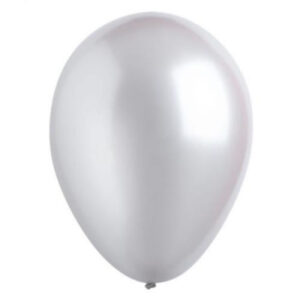 Balónky latexové stříbrné 50 ks Albi