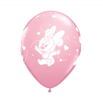 Balónky latexové Baby girl Minnie Mouse 6 ks Albi