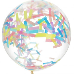 Balónek latexový s konfetami pastelové 1 ks Albi