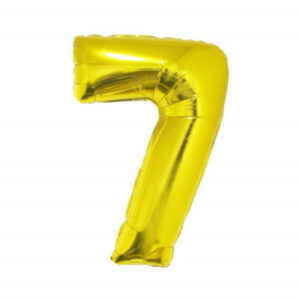 Balónek fóliový 92 cm číslo 06 zlatý Albi