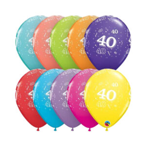 Balónky latexové Ročník 40 barevné 6 ks Albi
