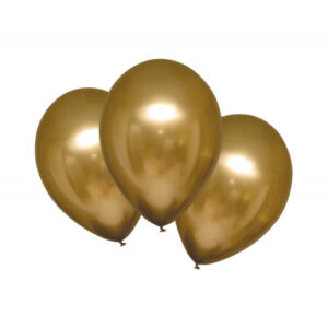Balónky latexové metalické zlaté 6 ks Albi