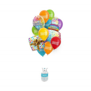 Helium set s balónky Happy Birthday Albi