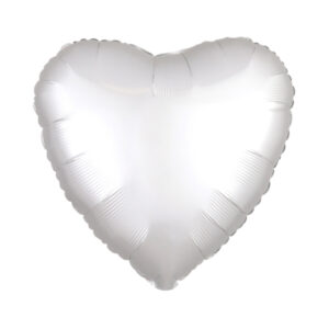Balónek fóliový Srdce bílé matné Albi