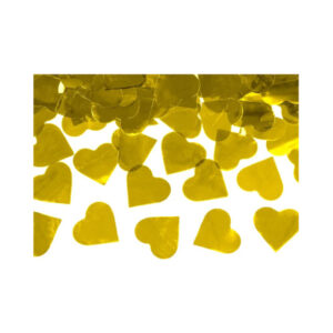Konfety vystřelovací zlatá srdce 60 cm Albi