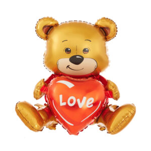 Balónek fóliový DIY Medvídek se srdcem Love Albi