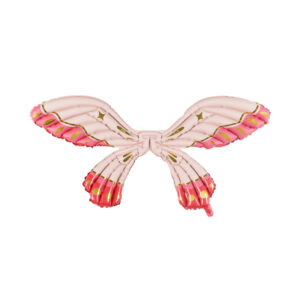 Fóliový balónek Motýlí křídla se šňůrkami růžová Albi