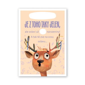 Pozvánky na oslavu Jsem z toho jelen 6 ks Albi