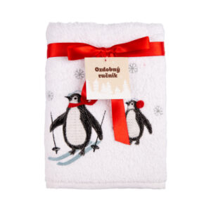 Vánoční ručník - Tučňáci Albi