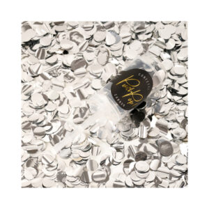 Vystřelovací konfety Push pop stříbrné 18 cm Albi