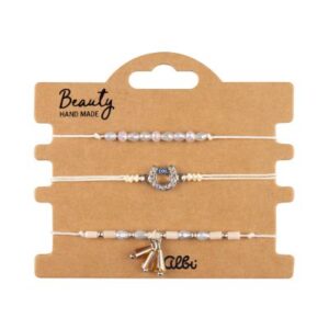 Náramky - Bílá podkova Albi