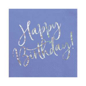 Ubrousky Happy Birthday! tmavě modré 20 ks Albi