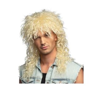 Paruka Rocker blond dlouhá vlnitá Albi