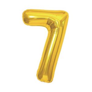 Balónek fóliový 85 cm zlatý číslo 7 Albi