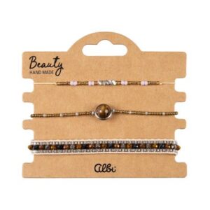 Náramky - Béžová planetka Albi