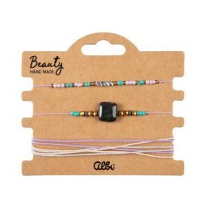 Náramky - Tmavý kámen Albi